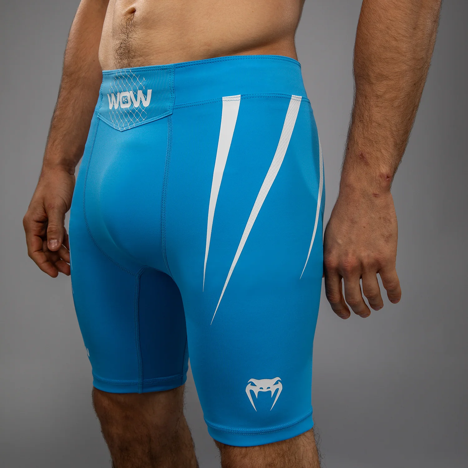 Venum x WOW FC Men’s Vale Tudo Shorts - Pacific Blue - Image 5